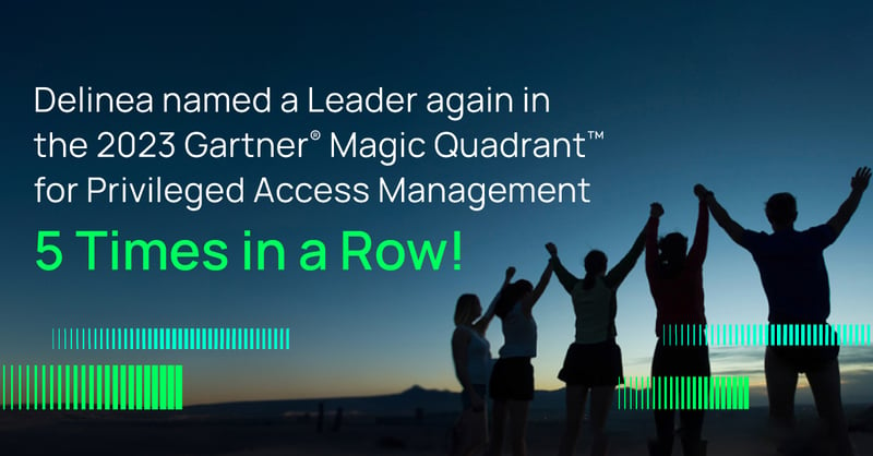 Delinea named a leader again, 2023 Gartner Magic Quadrant for PAM