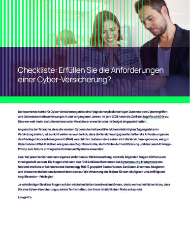 Checkliste: Erfüllen Sie die Anforderungen einer Cyber-Versicherung?