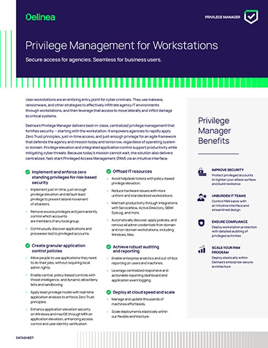 Privilege Management for Workstations