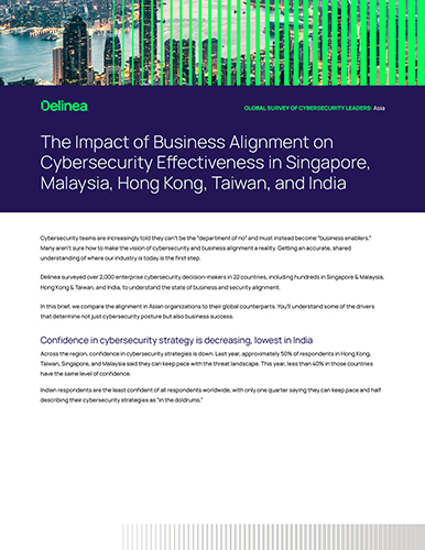 The Impact of Business Alignment on Cybersecurity Effectiveness in Singapore, Malaysia, Hong Kong, Taiwan, and India