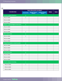 IT Offboarding Template Word Document