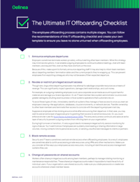 IT Offboarding Checklist