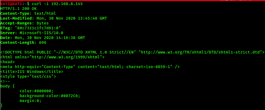 Run Curl against the IP address